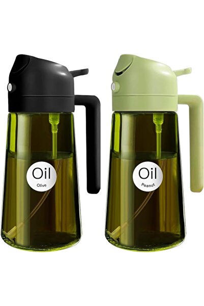 GENERAL YARRAMATE 470ml Light-Blocking Dark Oil Sprayer for Cooking, 2 in 1 O...