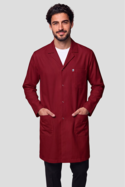 DENİZ İŞ Men's Shirt Collar Long Length Light Blue, Smoked, Burgundy, Saks, N...