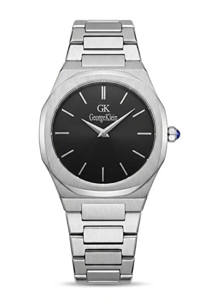 Generic Brand George Klein Brand Watch Mens Silver Black Dial Description: