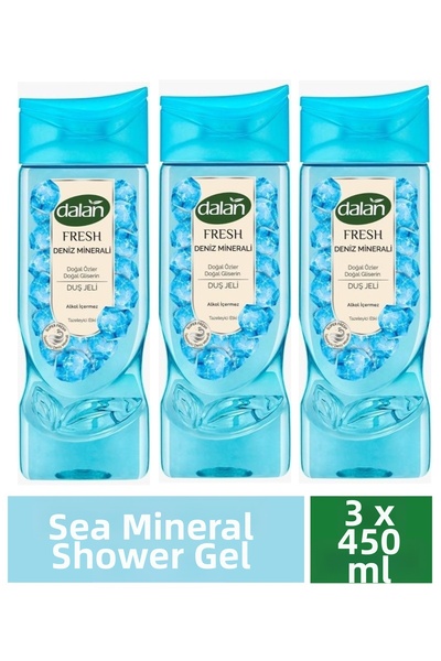 Dalan Shower Gel Fresh Sea Mineral 450 ml X 3 Pcs
