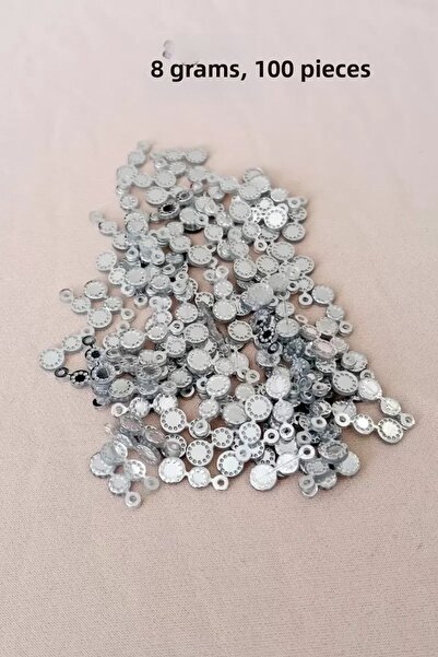 Mestore Oya Evening Dress Bracelet Necklace Plexi Metallic Plastic Sequins Si...