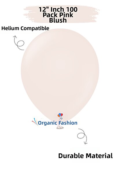 Organizasyon Pazarı Pack of 100 Balloons Pink Blush 12 Inch Decoration Party ...
