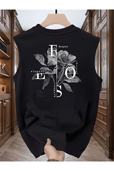 PENTHİLUS Men's oversized crew neck sleeveless t-shirt - longline