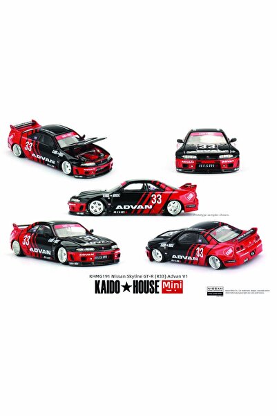 mini gt 1/64 Kaido House Nissan Skyline Gt-R (R33) Kaido Works Advan Khmg191