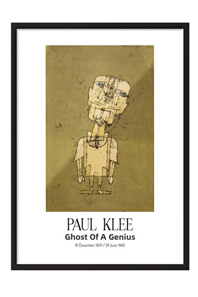 Postifull Paul Klee - Fantoma unui geniu, Tablou înrămat negru, Seria de artă...