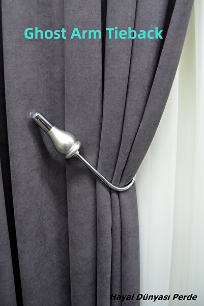 Hayal Dünyası Ghost System Special Design Wooden Curtain Arm Tieback Mounted ...