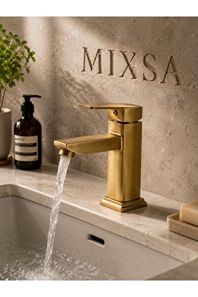 MİXSA Luxury Antique Square Fixed Bathroom Sink Faucet Modern Design Antique ...