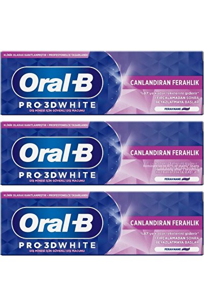 Yıldızan Oral-B Pro 3D Revitalizing Freshness Toothpaste 75 ml 3-Pack 1089604