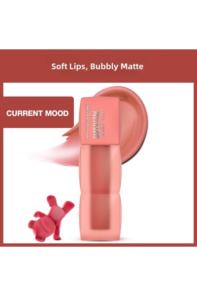Maybelline New York سوبر ستاي تيدي تينت صبغة سائلة غير لامعة تدوم طويلاً 10 أ...
