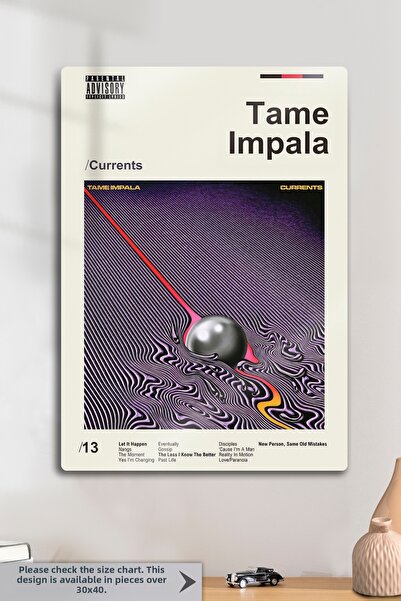 DekorHane Metal Baskı - Tame Impala, Let It Happen, Αφίσα Impala με εξώφυλλο ...