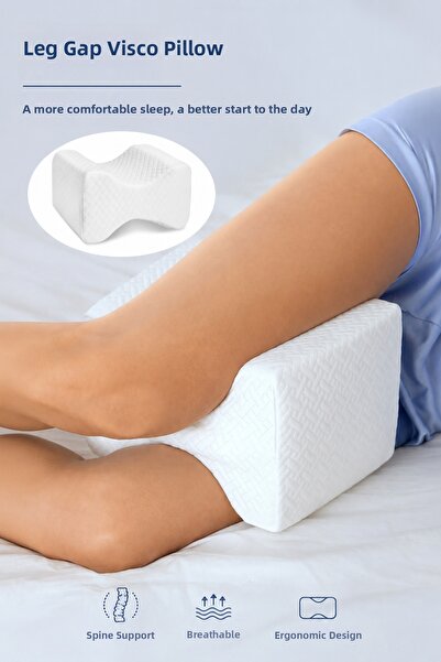 kırmed Visco Leg Pillow, Knee Pillow, Maternity Pillow, Side Sleeping Support...