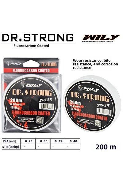 Wily Dr. Strong Fluoro Carbon Coated 200 Mt