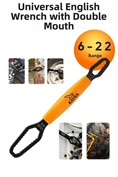 KAYRA LEATHER CRAFT Universal Double-Ended Multi-Purpose Wrench Steel Nut Bol...