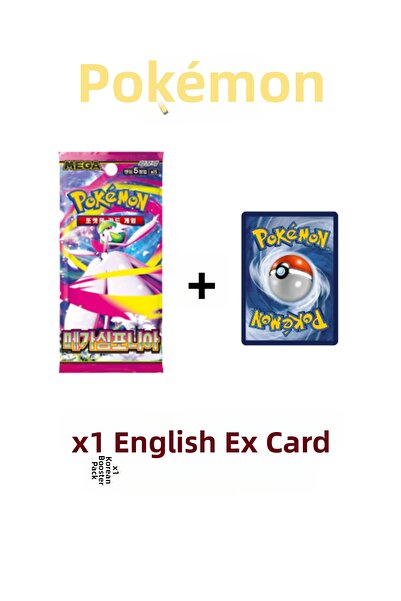 Pokemon TCG Mega Evolution Korean Booster Pack + 1 Ex Card