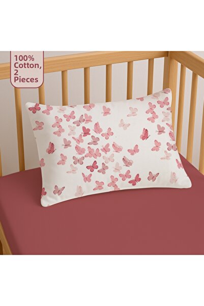 liefhome غطاء وسادة أطفال قطن 100%| 35x45 (2 قطعة)