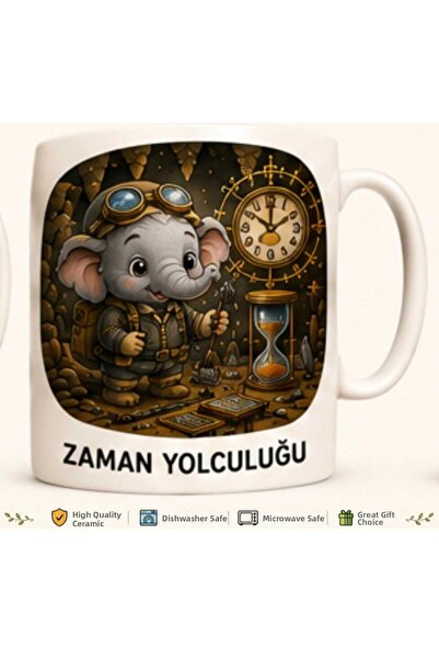 Rana İkra Art Elephant Time Travel Mug
