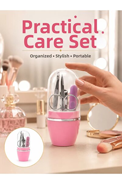 northcity n Nail Care Manicure Pedicure Set 4 Pieces Pink - New Generation Co...