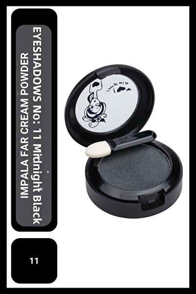 IMPALA Far Cream Powder Eyeshadows No:11 Midnight Black