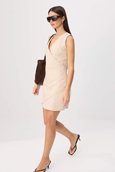 Συλλογή Trendyol Κοντό/Μίνι υφαντό φόρεμα με πέτρινες χάντρες TWOSS26EL00644