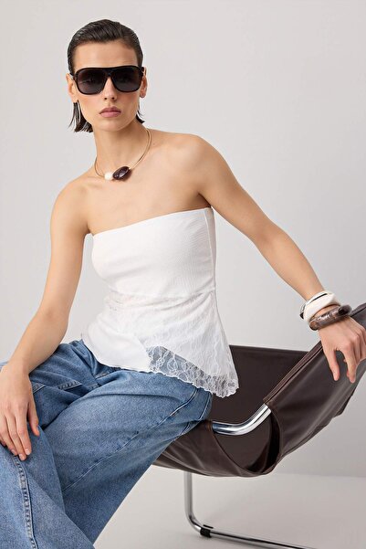 Trendyol Collection Bluză Ecru TWOSS26BZ00802