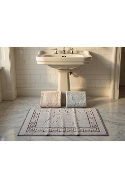 bornoz dünyası 3 τεμάχια Βαμβακερό 50 X 70 Αυθεντικό χαλάκι μπάνιου και νιπτή...