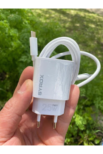 Syrox Mi 11 uyumlu Qc3.0 Pd 25w Hızlı Şarj Aleti Type-c To Type-c Kablo Set B...