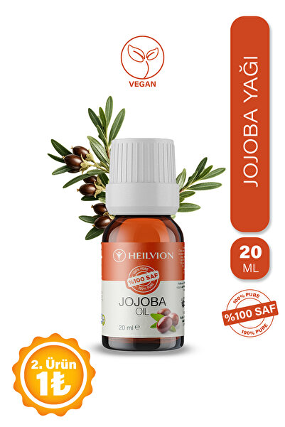 HEILVION %100 Saf ve Doğal Soğuk Sıkım JOJOBA Yağı 20 ml Cilt Bakımı & Ferah ...