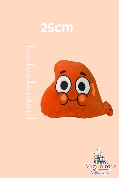 WOODROFFE Darwin Sleeping Companion Orange Plush Pillow Toy Pillow Sleeping Companion - 25 cm