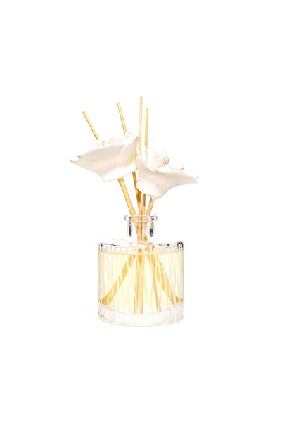 Missi 200 ml Kristal Cam Şişe Orkide Taşlı Bambu Çubuklu Vanilya Sandal Oda K...