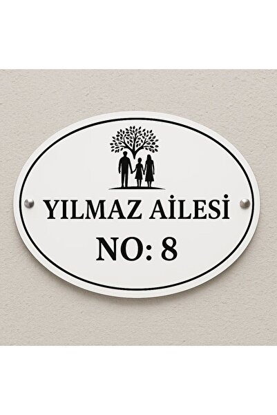 Outdoor One Kişiye Özel Pleksi Kapı İsimliği | Yazılı Pleksi Apartman & Site ...