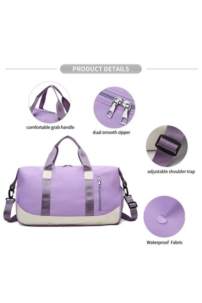 Khaas Trends Gym & Travel Duffel Bag with Shoe Compartment,Lightweight,Water resistant and Spacious Weekender Bag