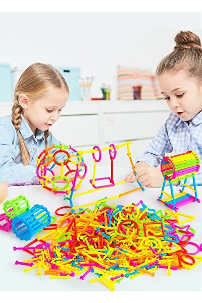 Hyd Geometrik Çubuklar 120 Parça Bloklar Yapboz Puzzle Eğitici Oyuncak
