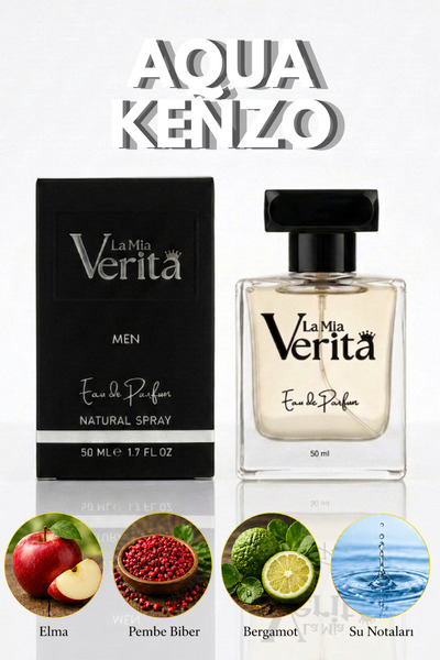 la mia verita Aqua Erkek Parfüm LMV435 Bergamot, Sedir Ağacı, Vanilya, Amber,...