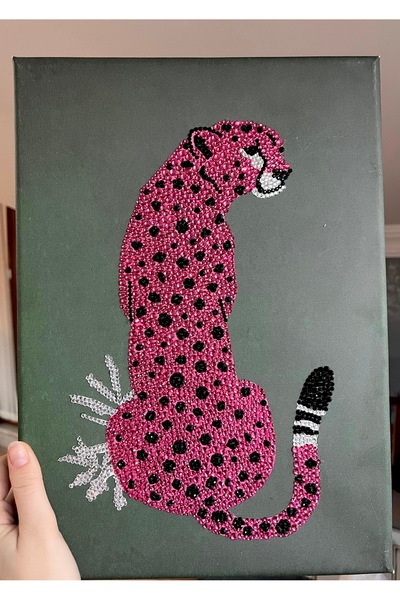 YADA Pembe Çita - Rhinestone Kit, Diamond painting, Kristal Taş Yapıştırma 25...