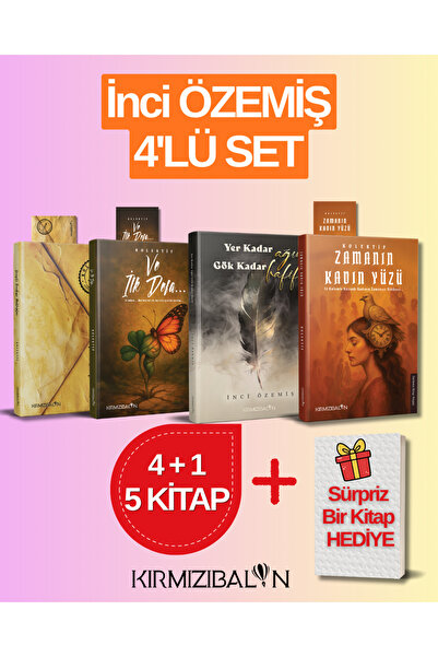 Kırmızı Balon Yayınevi İnci ÖZEMİŞ 4 KİTAP