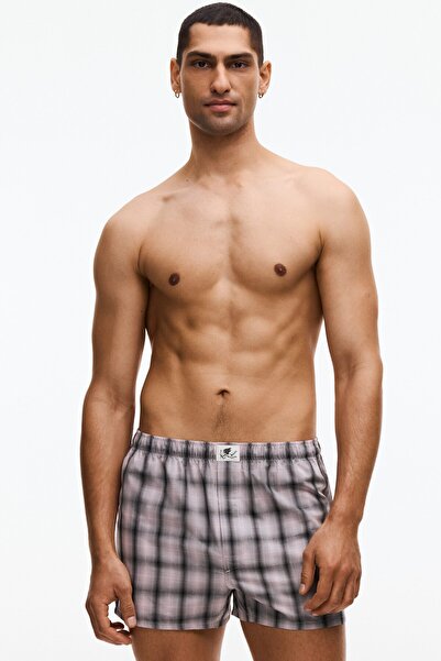 H&M 2'li Dokuma Boxer Şort