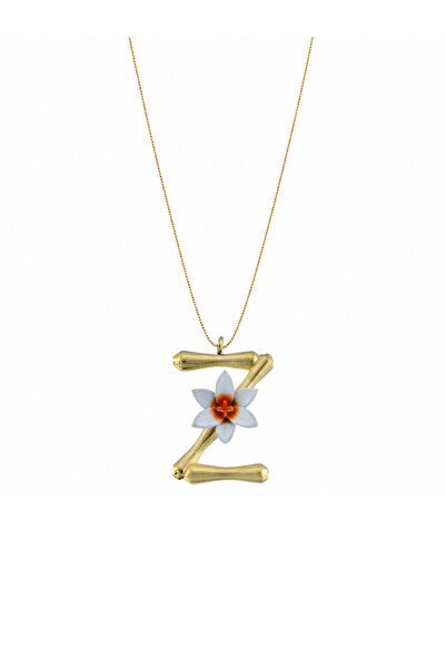 SESERA Blossom Letter Z Harfi Zambak Kolye