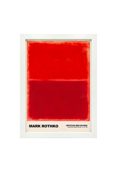 KAYNOCK Mark Rothko Red On Red, Modern, Contemporary Art, Poster Tablo Dijita...