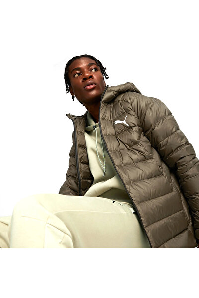 Puma Ανδρικό παλτό Packlite με κουκούλα, πουπουλένιο, πράσινο, casual στυλ 84...