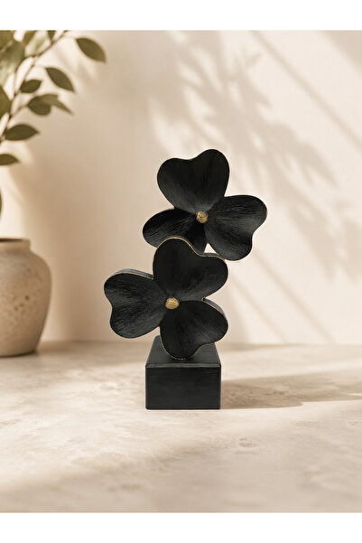 İnci line souvenırs İkili Yonca Dekoratif Biblo Modern Salon Aksesuarı Ağır v...