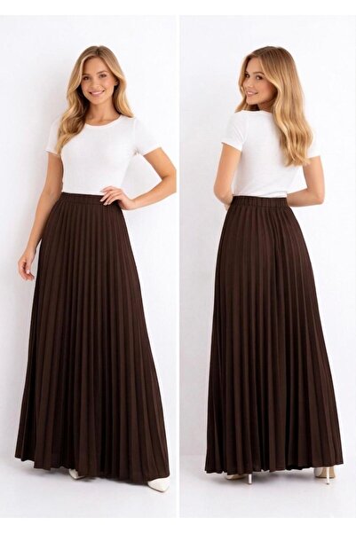 umut tekstil imalat Women's Pleated Skirt, Pleated Skirt, Soley Pleated Skirt