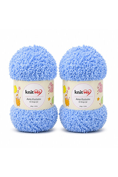 knitme خروف الأم 100 جرام 2 عبوة من خيوط الحياكة اليدوية 709