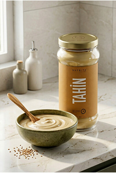 NUTBITE Premium Tahin 960gr (2x480gr) - %100 Doğal - Yüksek Lif Kaynağı - Öze...