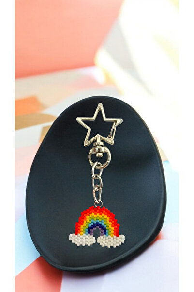SEARD Miyuki Beads Handmade Tiny Rainbow Keychain/Bag Charm