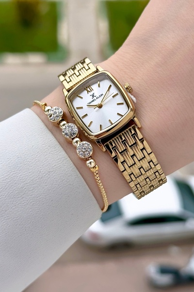 Daniel Klein Gold Renk 22 mm Hediye Paketli Kadın Kol Saati