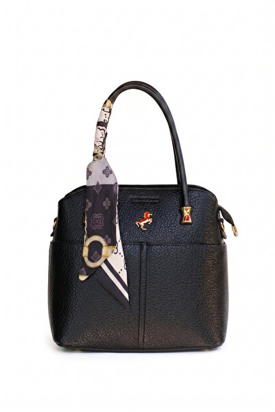 H&D COLLECTİON Μαύρη γυναικεία τσάντα με 5 θήκες, αξεσουάρ και λουράκι χειρός...