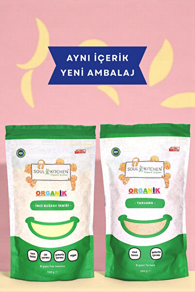 Soul Kitchen Organik Ürünler Organik Sertifikalı İnce Buğday İrmiği 400 g Tar...
