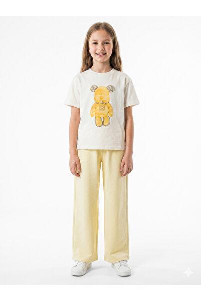 XO Kids طقم بيجامة صيفي للبنات (تي شيرت + بنطلون) 10-16 سنة 8405