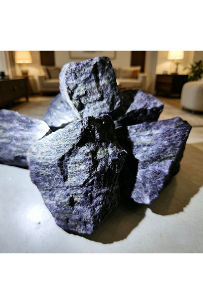 Choice 2-5cm 100g Natural Charoite Stone for Jewelry Making Reiki Healing Dec...