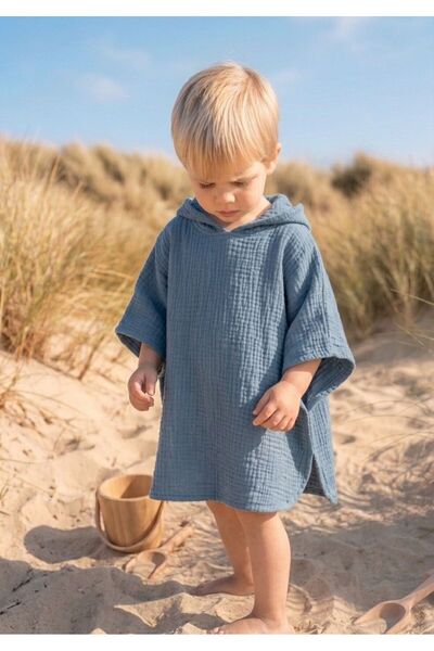 Caline Baby Unisex Bebek Lacivert Müslin Panço 4 Kat